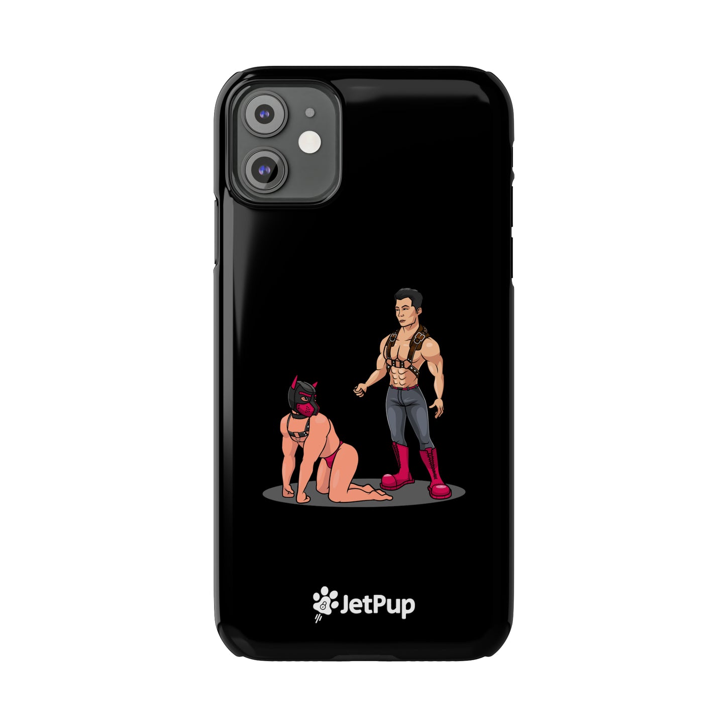 Handler & Pup Slim iPhone Cases - Black