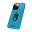 Pup Hood Slim iPhone Cases - Turquoise