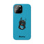 Pup Hood Slim iPhone Cases - Turquoise