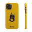 Pup Hood Slim iPhone Cases - Yellow