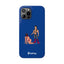 Handler & Pup Slim iPhone Cases - Blue