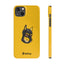 Pup Hood Slim iPhone Cases - Yellow