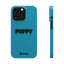 Puppy Slim iPhone Cases - Turquoise