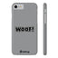 Woof Slim iPhone Cases - Grey