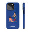 Handler & Pup Slim iPhone Cases - Blue