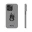 Pup Hood Slim iPhone Cases - Grey