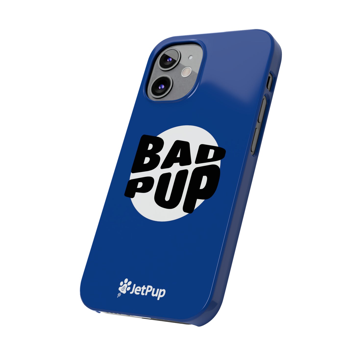 Bad Pup Slim iPhone Cases - Blue