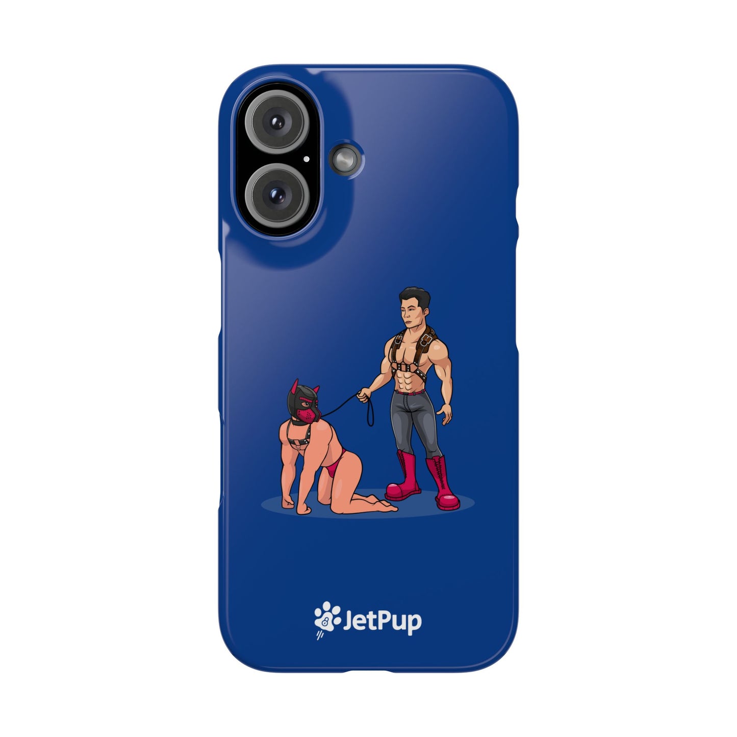 Handler & Pup Slim iPhone Cases - Blue