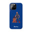 Dad & Pup Slim iPhone Cases - Blue