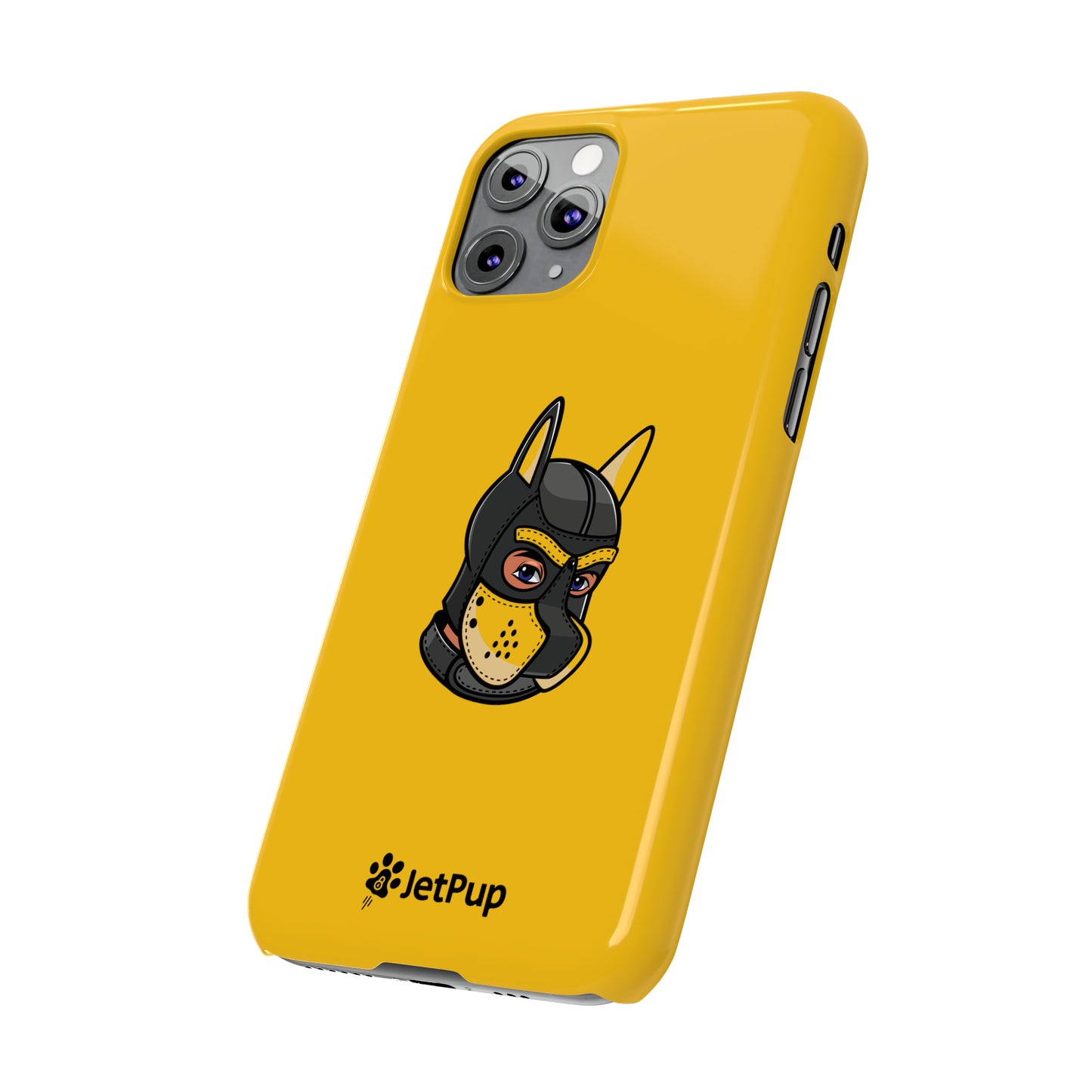 Pup Hood Slim iPhone Cases - Yellow