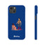 Handler & Pup Slim iPhone Cases - Blue