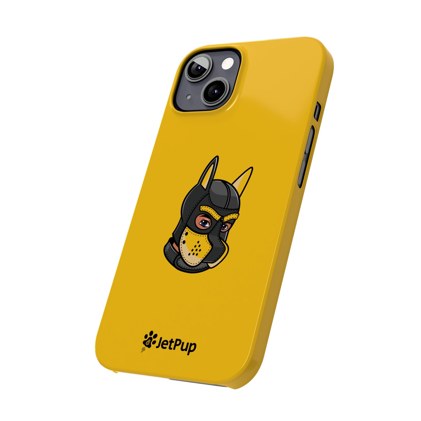 Pup Hood Slim iPhone Cases - Yellow