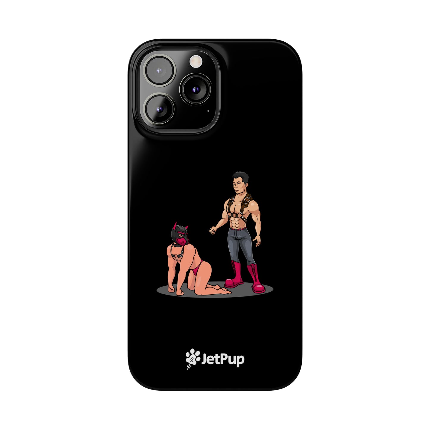 Handler & Pup Slim iPhone Cases - Black