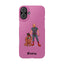 Dad & Pup Slim iPhone Cases - Pink