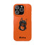 Pup Hood Slim iPhone Cases - Orange