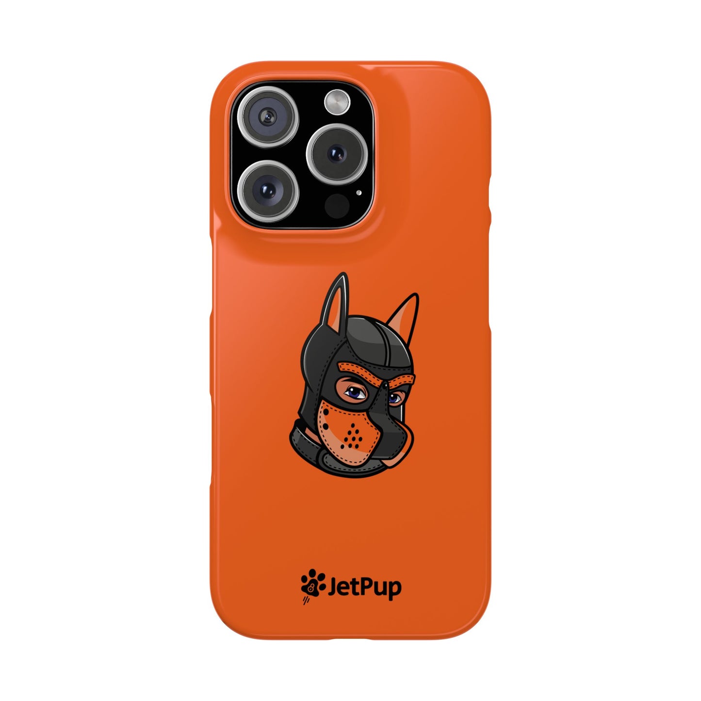 Pup Hood Slim iPhone Cases - Orange