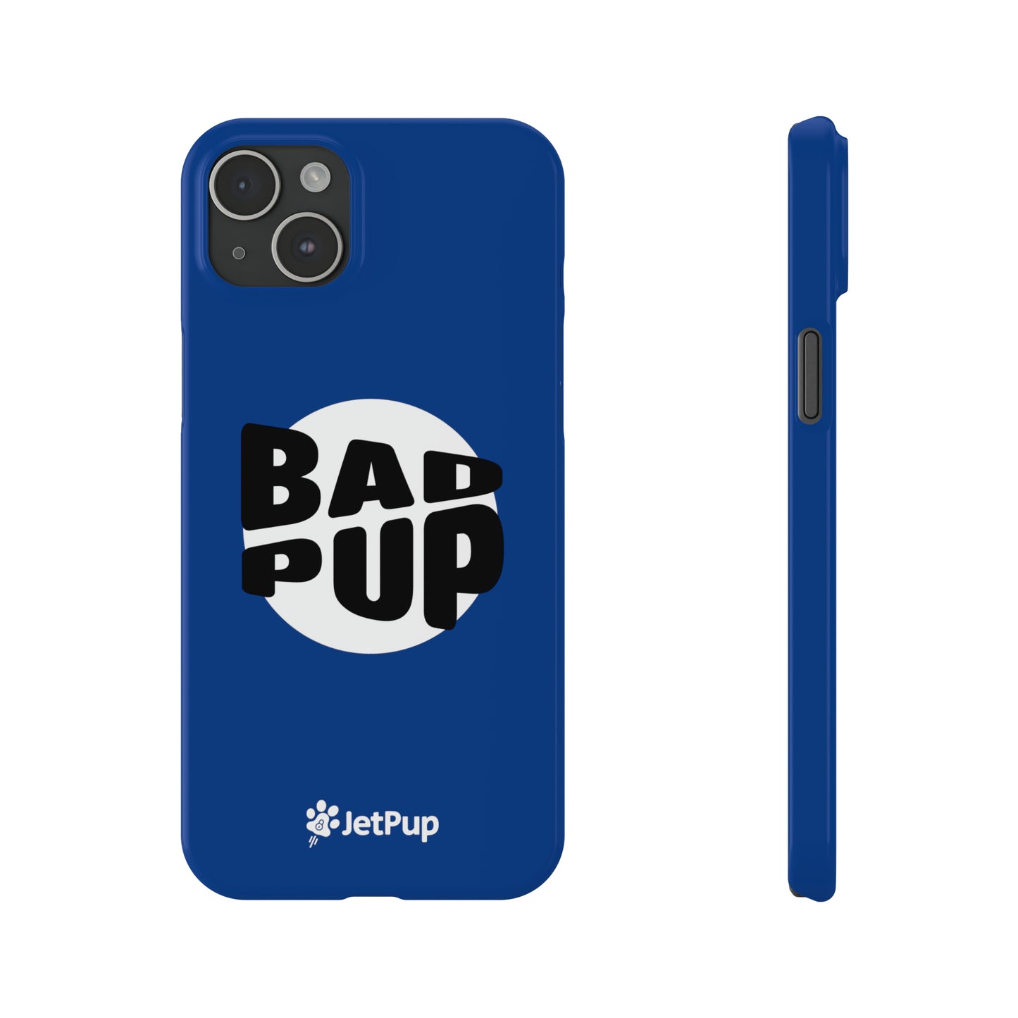 Bad Pup Slim iPhone Cases - Blue