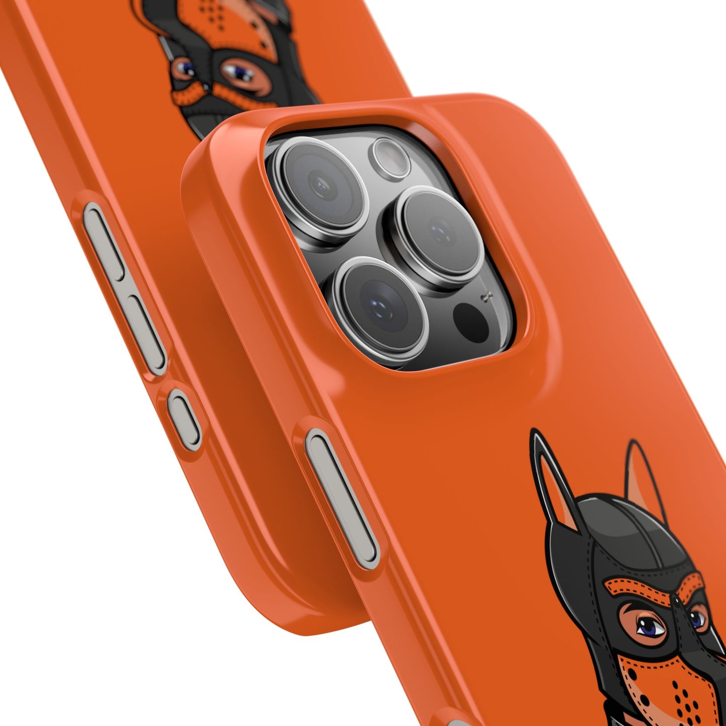 Pup Hood Slim iPhone Cases - Orange