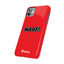 Woof Slim iPhone Cases - Red