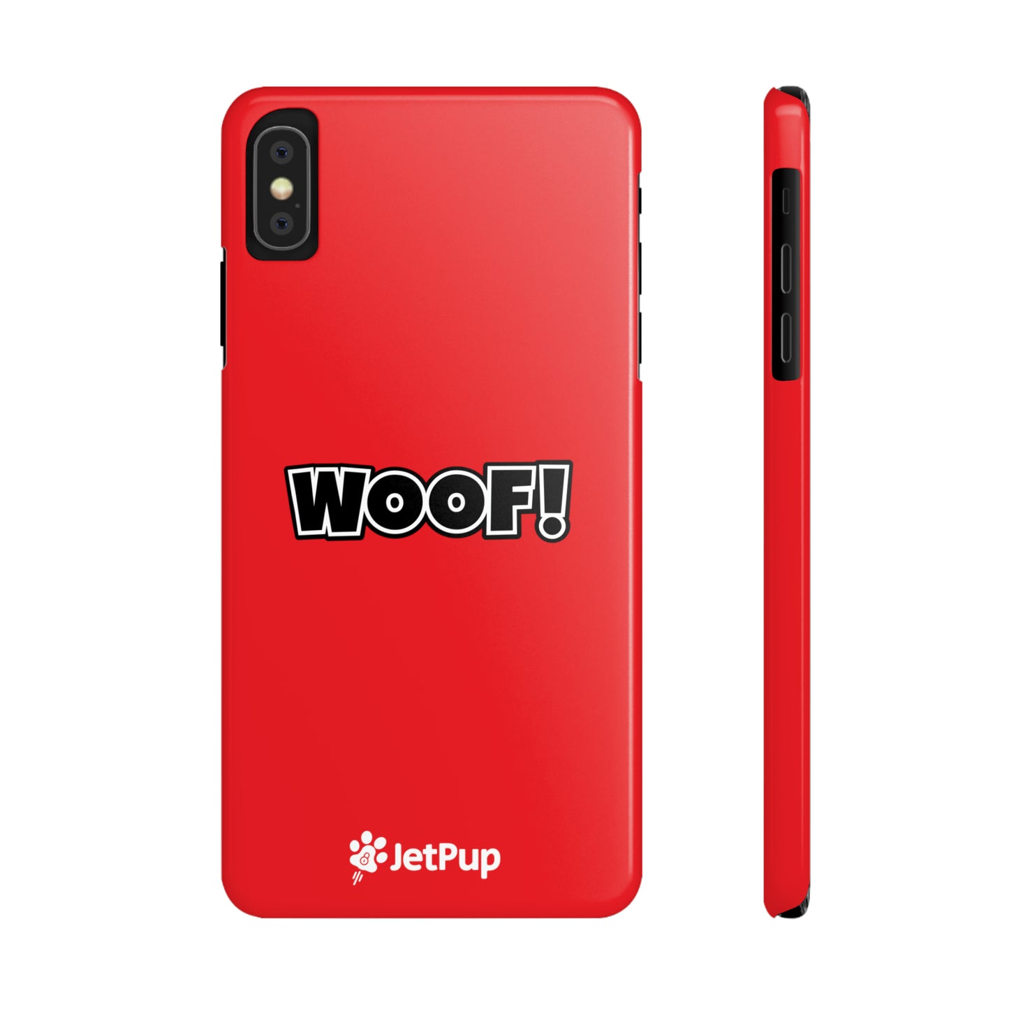 Woof Slim iPhone Cases - Red