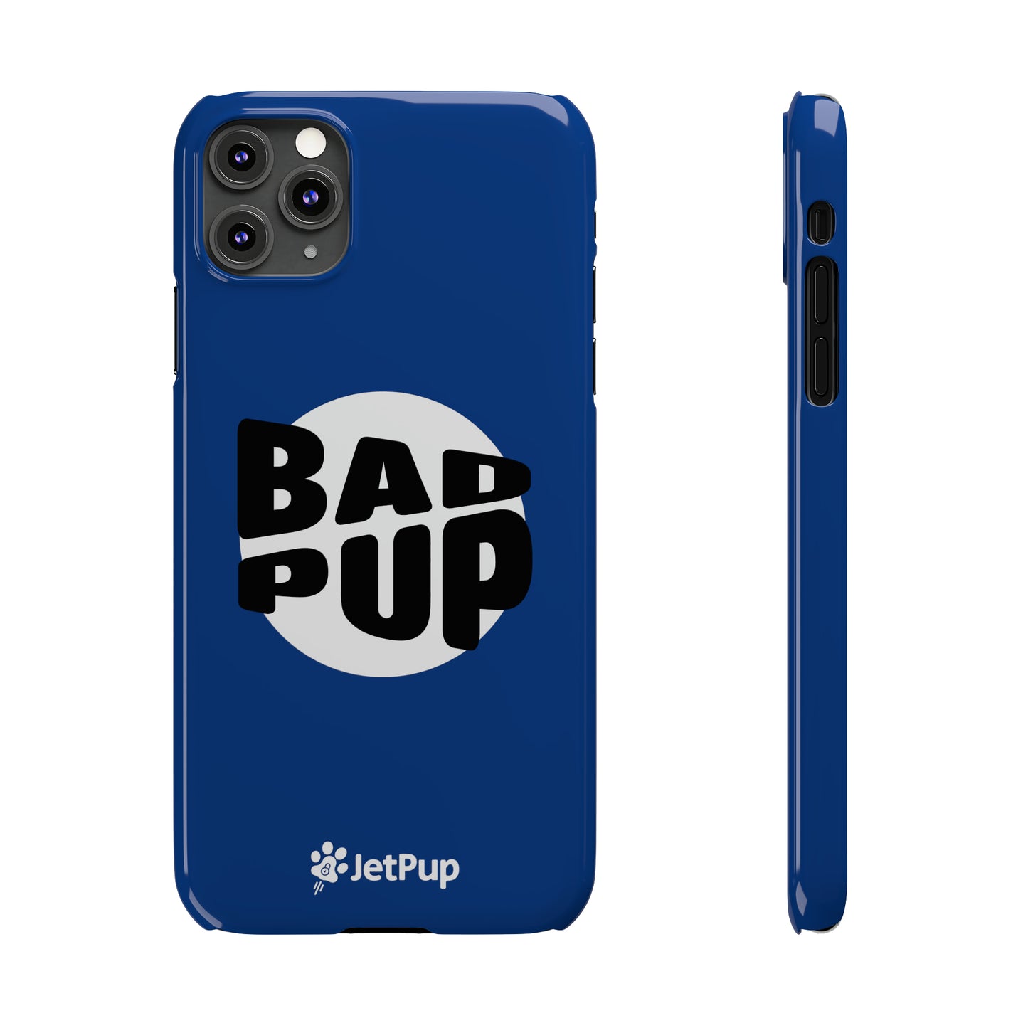 Bad Pup Slim iPhone Cases - Blue