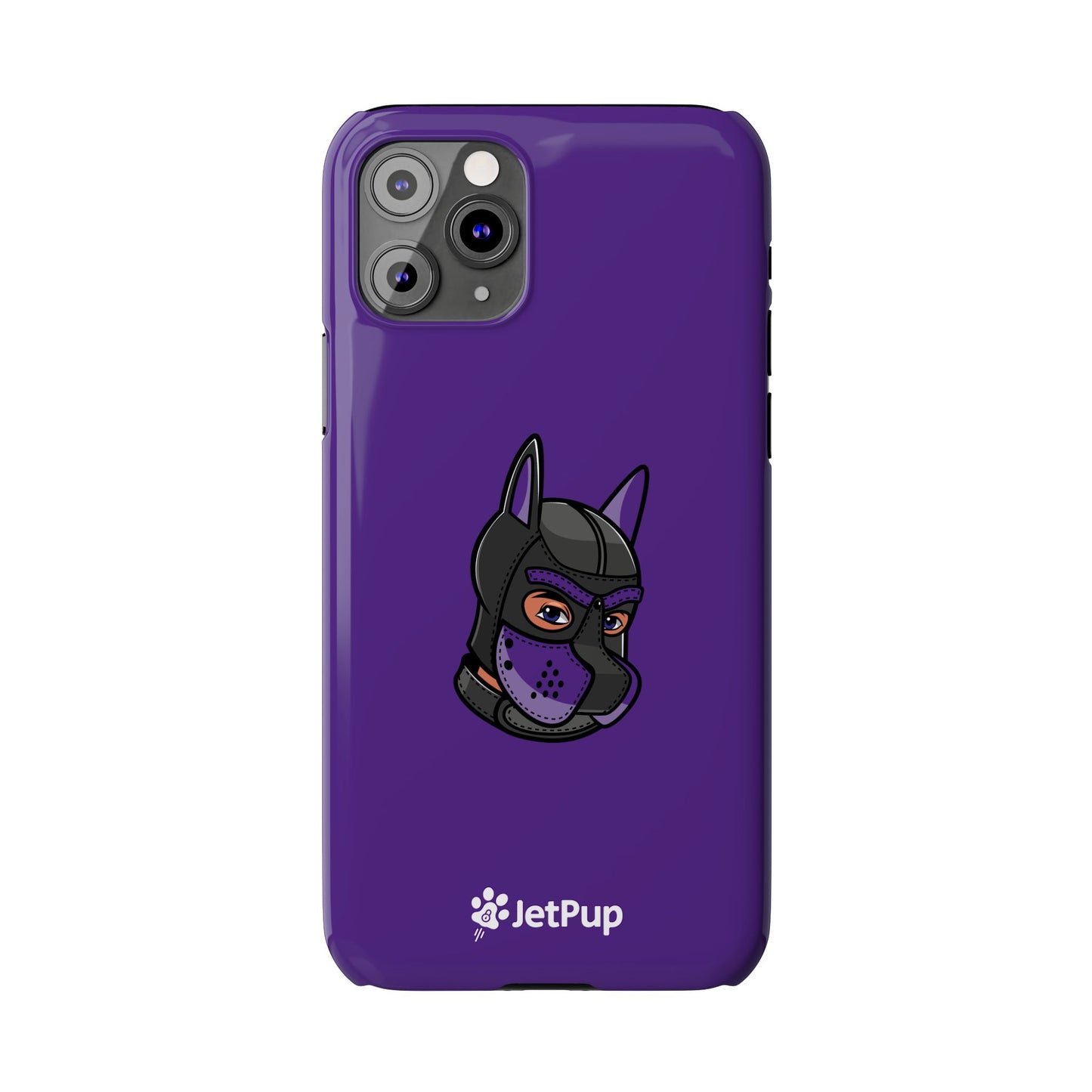 Pup Hood Slim iPhone Cases - Purple