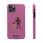 Sir & Pup Hood Slim iPhone Cases - Pink