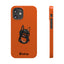 Pup Hood Slim iPhone Cases - Orange