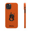 Pup Hood Slim iPhone Cases - Orange