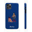 Handler & Pup Slim iPhone Cases - Blue