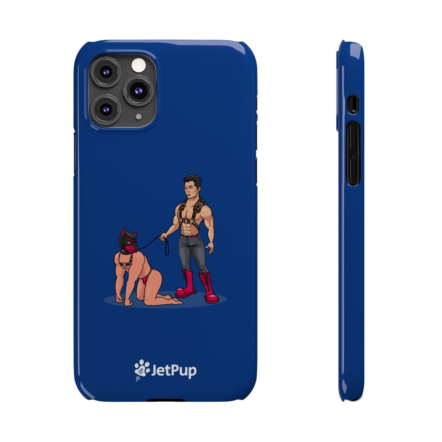 Handler & Pup Slim iPhone Cases - Blue