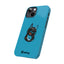 Pup Hood Slim iPhone Cases - Turquoise