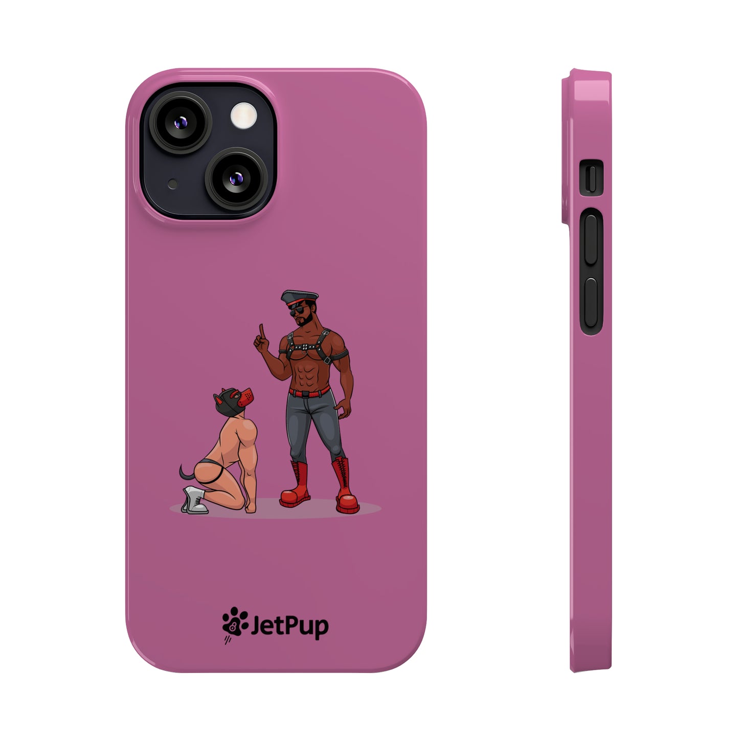 Sir & Pup Hood Slim iPhone Cases - Pink