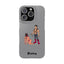 Handler & Pup Slim iPhone Cases - Grey