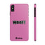 Woof Slim iPhone Cases -  Pink