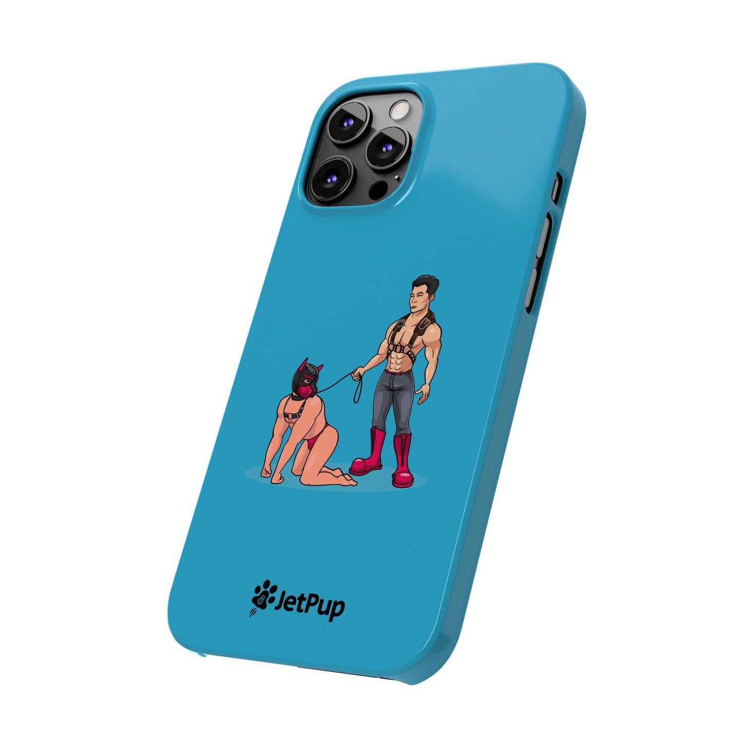 Handler & Pup Slim iPhone Cases - Turquoise