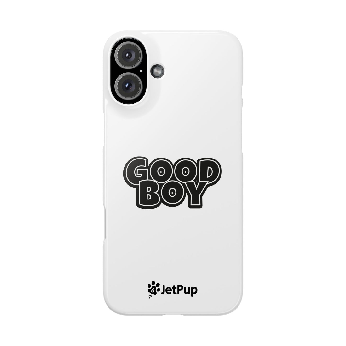 Good Boy Slim iPhone Cases - White