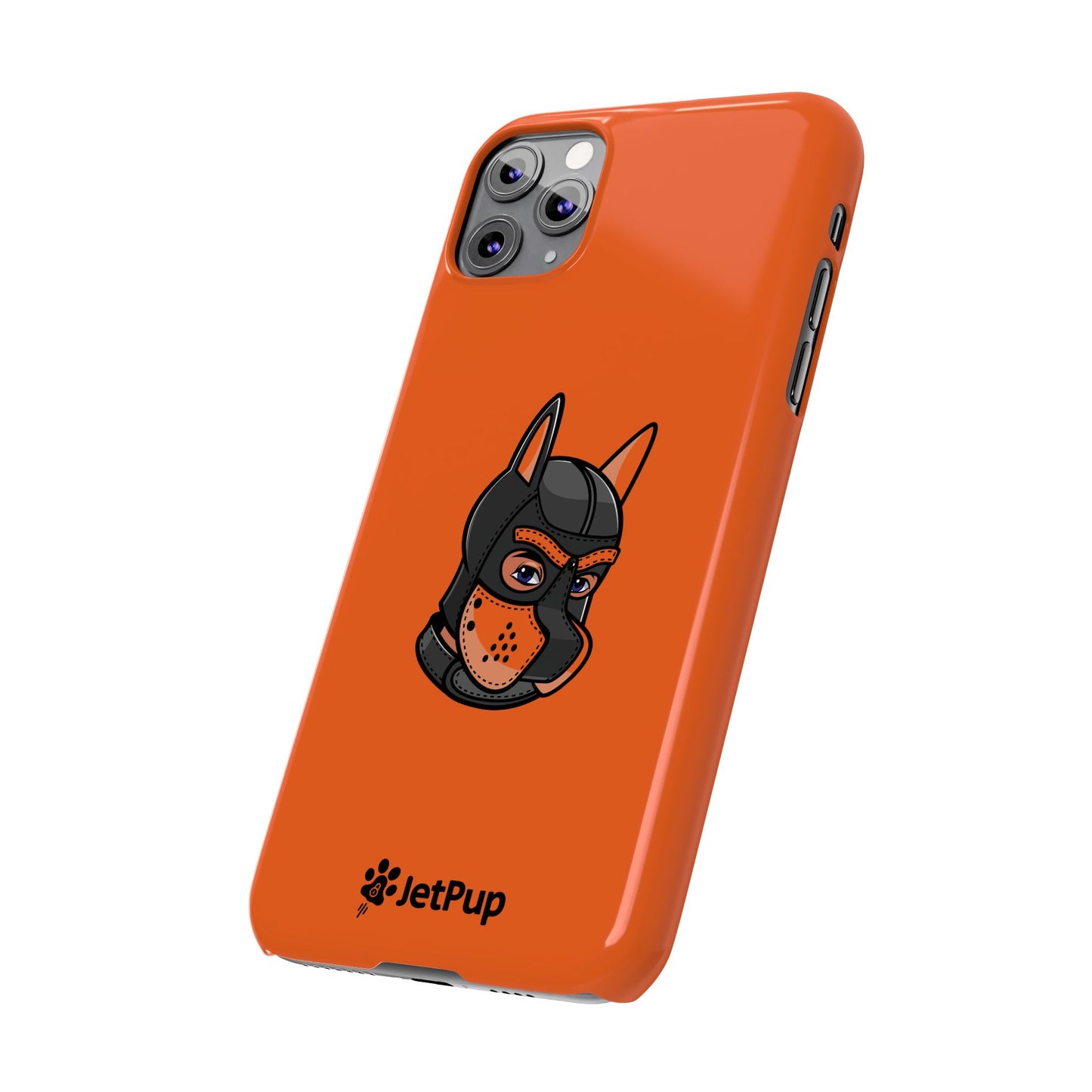 Pup Hood Slim iPhone Cases - Orange