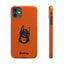 Pup Hood Slim iPhone Cases - Orange