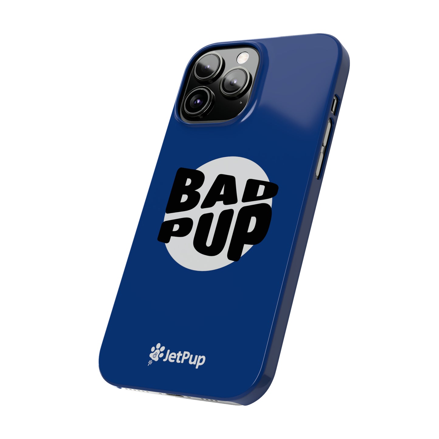 Bad Pup Slim iPhone Cases - Blue