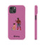 Sir & Pup Hood Slim iPhone Cases - Pink