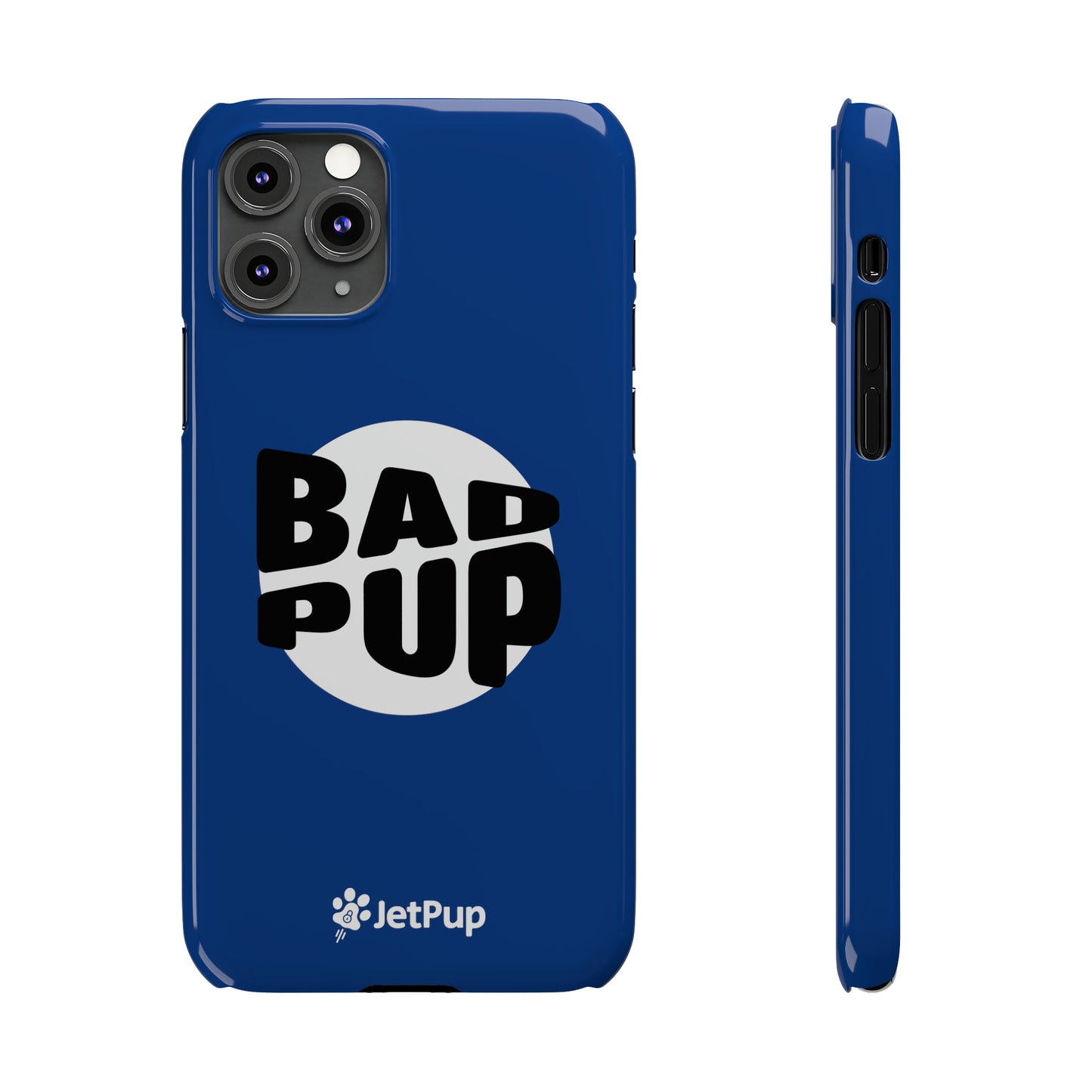 Bad Pup Slim iPhone Cases - Blue