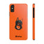 Pup Hood Slim iPhone Cases - Orange