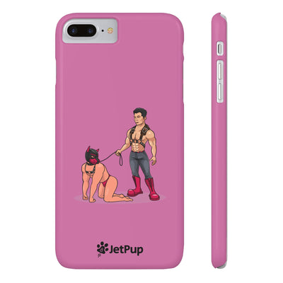 Handler & Pup Slim iPhone Cases - Pink