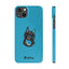 Pup Hood Slim iPhone Cases - Turquoise