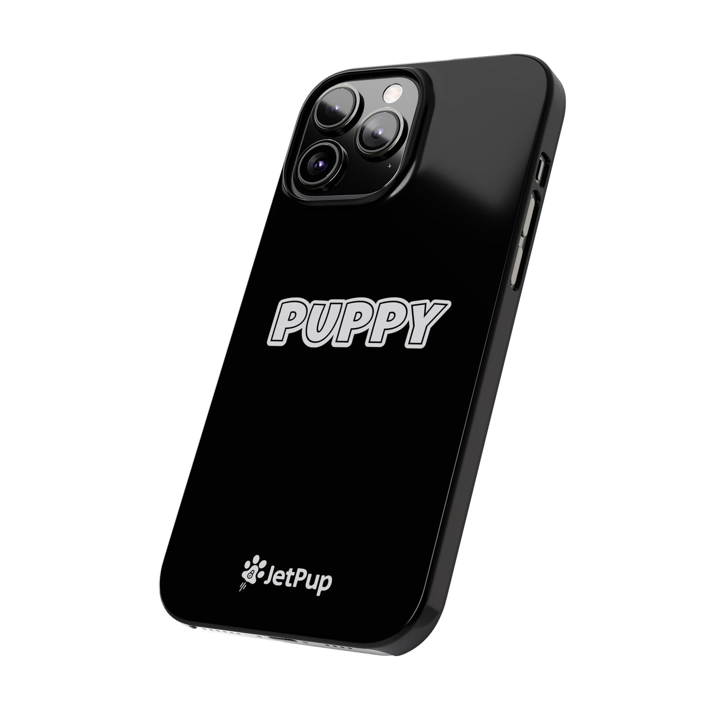 Puppy Slim iPhone Cases - Black