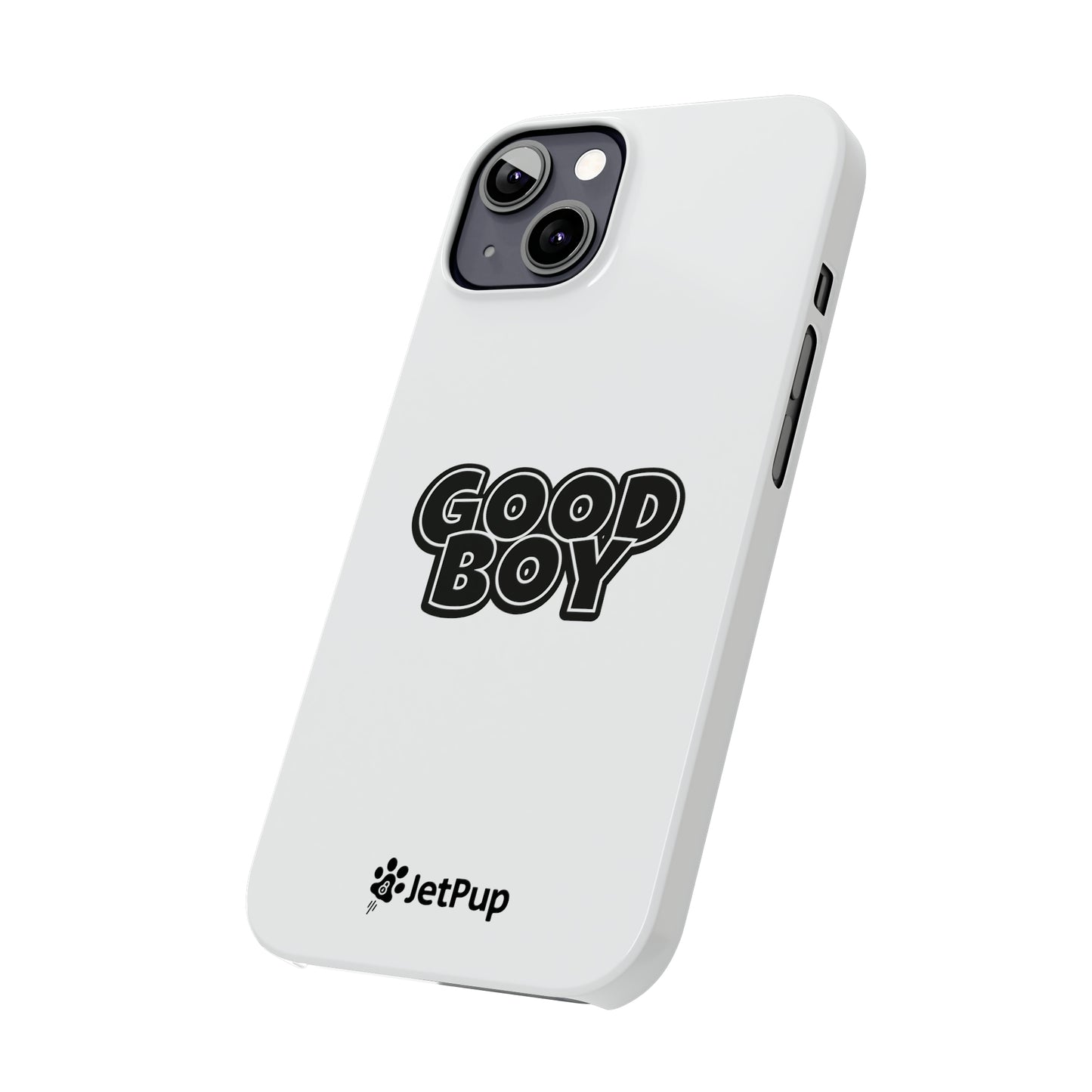 Good Boy Slim iPhone Cases - White