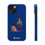 Handler & Pup Slim iPhone Cases - Blue