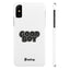 Good Boy Slim iPhone Cases - White