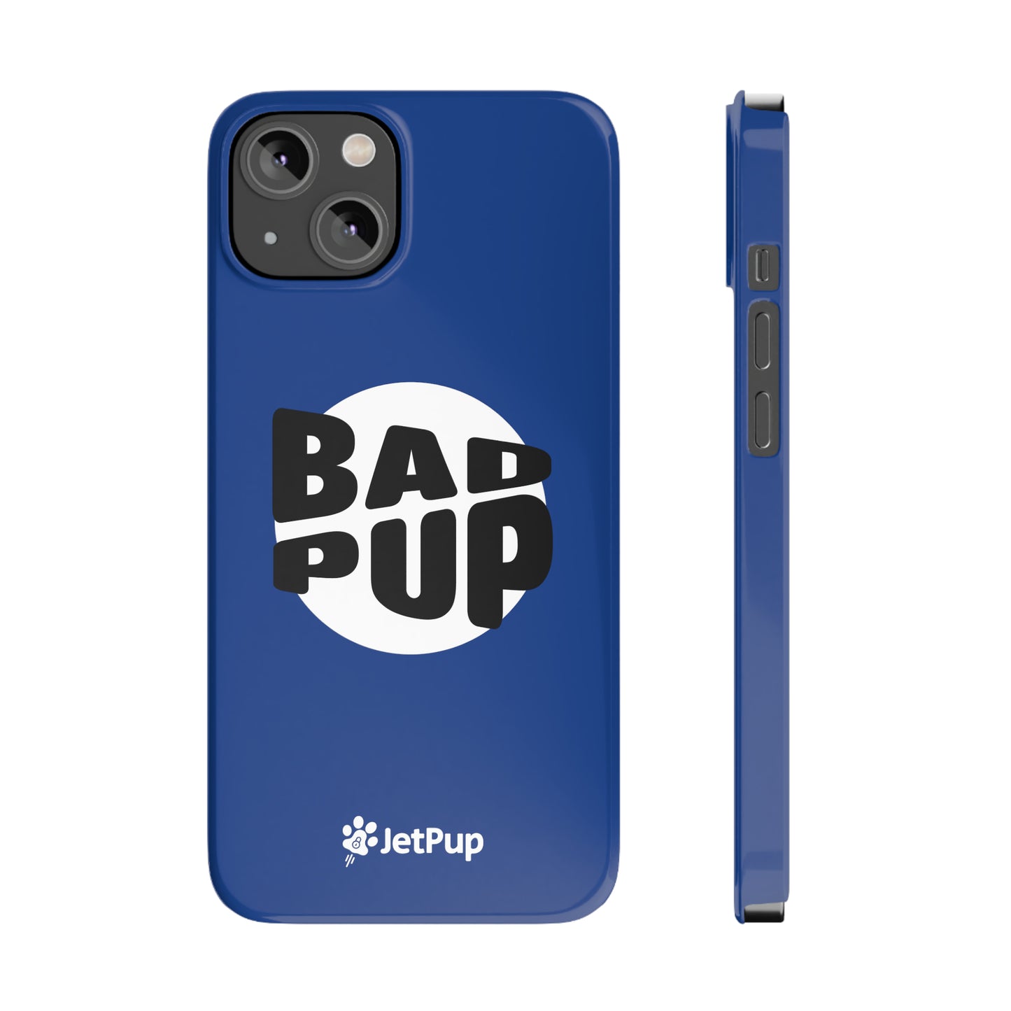 Bad Pup Slim iPhone Cases - Blue